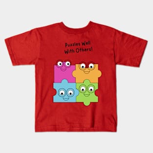 Puzzles Well With Others! Kids T-Shirt